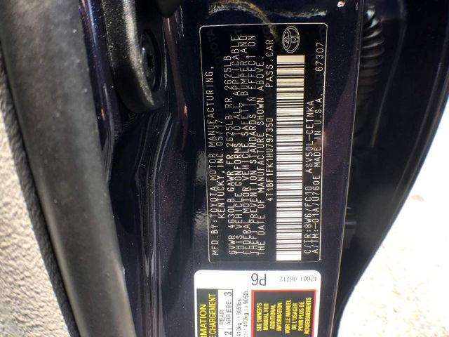 2017 Toyota Camry LE 4Dr Sedan